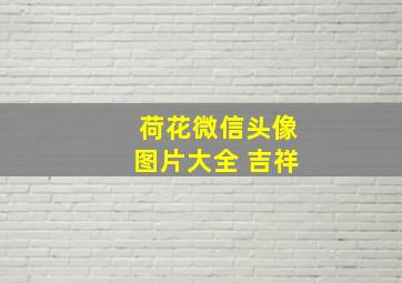 荷花微信头像图片大全 吉祥